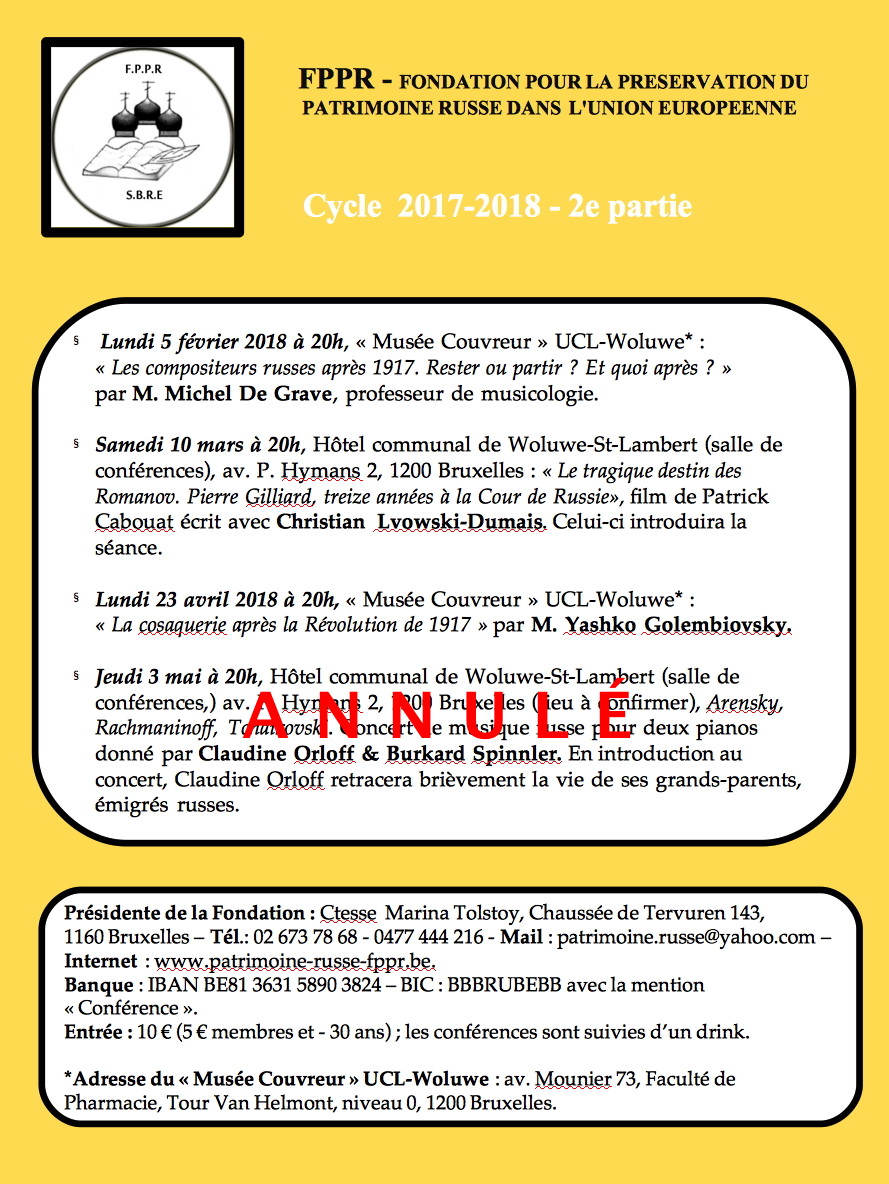 FPPR Cycle de conférences 2017-2018 - 2ème partie-1